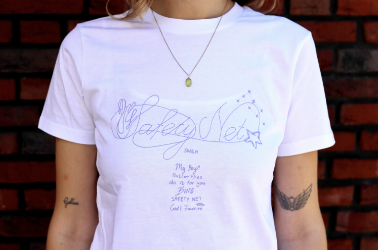 Swan - 'Safety Net' shirt white